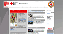 Desktop Screenshot of bergwacht-sachsen.de